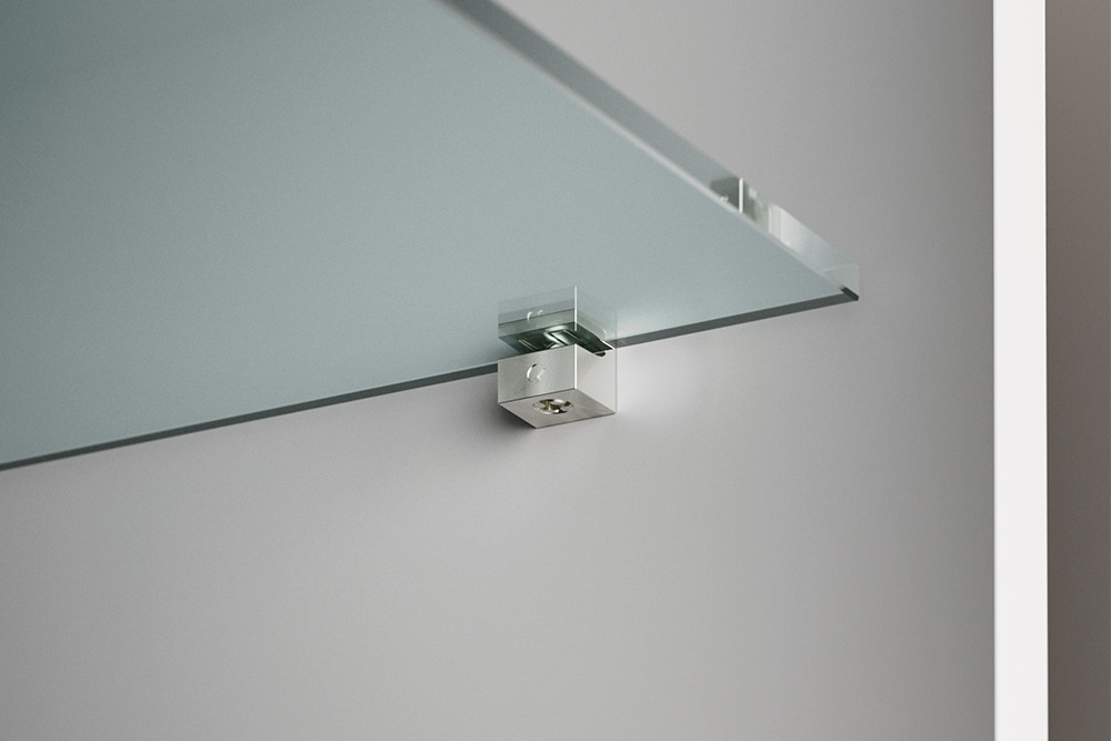 Kristal glass shelf support